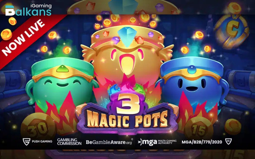 Push Gaming lansira fantastični slot 3 Magic Pots